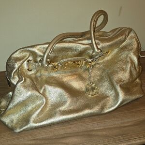 Michael Kors Gold Travel Bag
